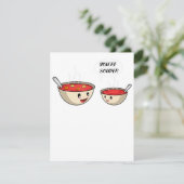 Invitation Vous êtes Souper Cook et Soup Loover (Debout devant)