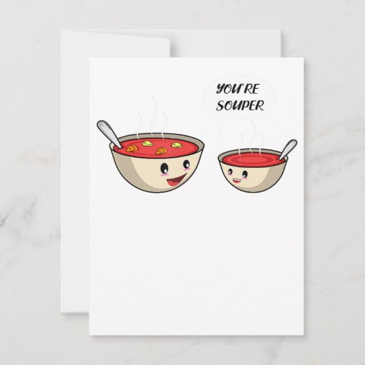 Invitation Vous êtes Souper Cook et Soup Loover (Dos)