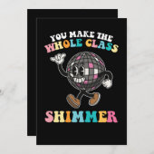 Invitation Vous Faites Chimmer Toute La Classe Super Retro (Devant / Derrière)