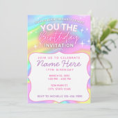 Invitation Vous l'invitation d'anniversaire (Debout devant)
