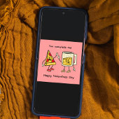 Invitation Vous Me Complétez Bière Et Pizza Valentine's Card