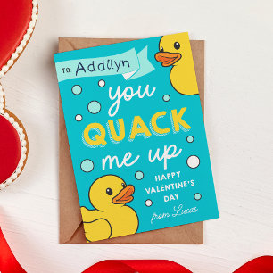 Invitation Vous Me Quack En Classe Valentines Day Card