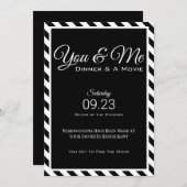 Invitation Vous & Moi Dîner/Film (Devant / Derrière)
