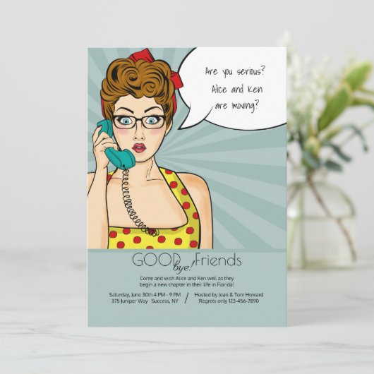 Invitation Vous ne dites pas l'invitation (Debout devant)