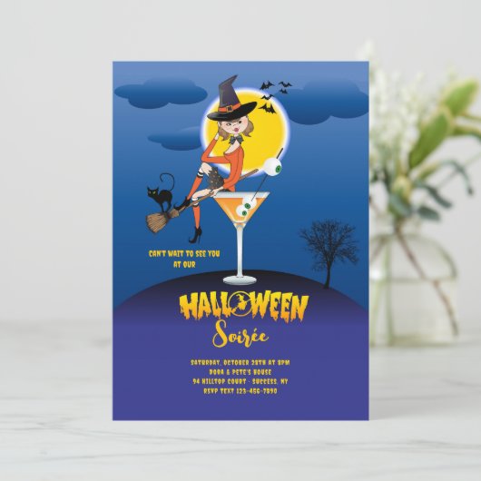 Invitation Vous ne pouvez pas attendre l'invitation d'Hallowe (Debout devant)