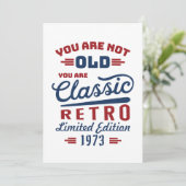 Invitation Vous n'êtes pas vieux, vous êtes Classique (Debout devant)