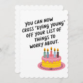 Invitation Vous pouvez maintenant traverser Mourir jeune Drôl (Devant / Derrière)