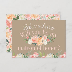 Invitation Vous serez ma dame de honneur que le ressort