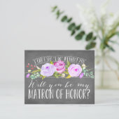 Invitation Vous serez ma demoiselle d'honneur de dame de (Debout devant)