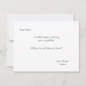 Invitation Vous serez ma demoiselle d'honneur de dame de (Dos)