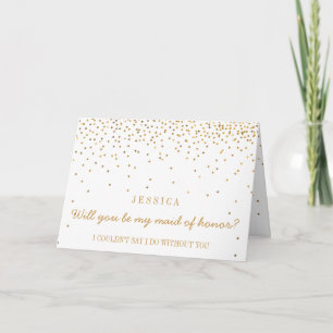 Invitation Vous serez ma domestique des confettis vintages