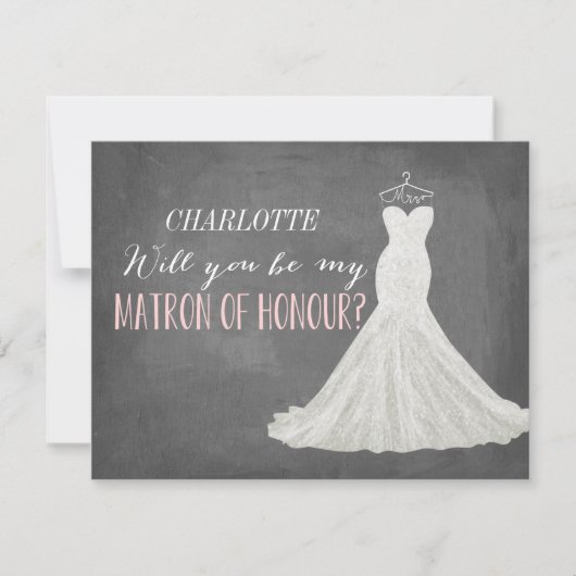 Invitation Vous serez mon infirmière de demoiselle d'honneur (Devant)