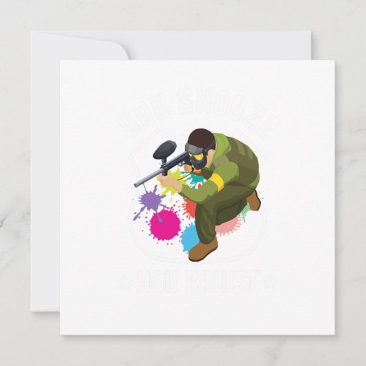 Invitation Vous sommeillez, vous vous meurtrissez, cadeau de  (Devant)