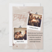 Invitation Vous souhaitant bonheur, amour et succès (Devant)