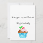 Invitation Vous souhaitant Noël très doux ! (Dos)