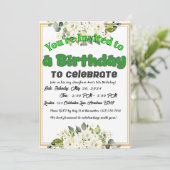 Invitation Vous souhaite une année pleine de joie ! (Debout devant)