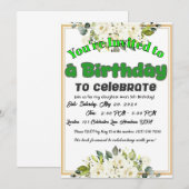 Invitation Vous souhaite une année pleine de joie ! (Devant / Derrière)