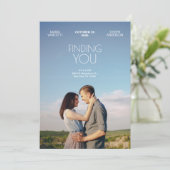 Invitation Vous trouvez un poster de film mariage moderne (Debout devant)