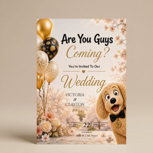 Invitation Vous Venez, Les Gars ? Mariage de Printemps avec u
