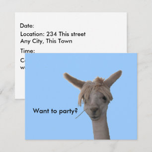 Invitation - Vous voulez faire la fête ?