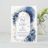 Invitation Voûte céleste sous les étoiles de mariage (Debout devant)