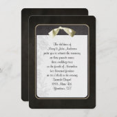 Invitation Vow Renewal Black Frame (Devant / Derrière)