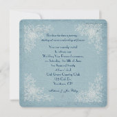 Invitation Vow Renewal-dentelle corners et arrière - plan de (Devant)