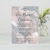 Invitation Vow Renewal Elegant Photo Overlay Sequel Wedding (Debout devant)