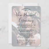 Invitation Vow Renewal Elegant Photo Overlay Sequel Wedding (Devant)