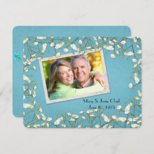 Invitation Vow Renewal - fraise de respiration bébé avec phot