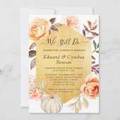 Invitation Vow Renewal Nous faisons toujours Automne Luxe Or (Devant)