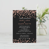 Invitation Vow Renewal Rose Gold Faux Parties scintillant Con (Debout devant)