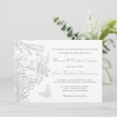 Invitation Vow Renewal Silver 25e anniversaire du Mariage (Debout devant)