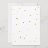 Invitation Vow Renouveau Nous Faisons Toujours Chic Gold Love (Dos)