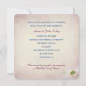 Invitation vow renouvellement aquarelle couronne avec marguer (Dos)