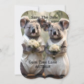 Invitation "Vows À feuillage persistant : Un Mariage Koala en (Devant)