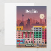 Invitation Voyage Art Voyage à Berlin Allemagne (Devant / Derrière)