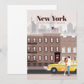 Invitation Voyage Art Voyage à New York City (Devant / Derrière)