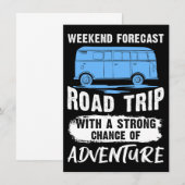 Invitation Voyage artistique, road trip et aventure (Devant / Derrière)