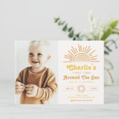 Invitation Voyage Autour De L'Invitation Soleil | Anniversair (Debout devant)