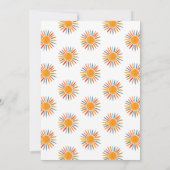 Invitation Voyage Autour Du Soleil 1Er Anniversaire (Dos)