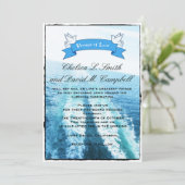 Invitation Voyage d'amour|Bateau de croisière/Destination lun (Debout devant)