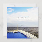 Invitation Voyage d'amour | Croisière / Mariage de destinatio (Dos)