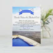 Invitation Voyage d'amour | Mariage de destination de bateau (Debout devant)
