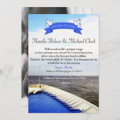 Invitation Voyage d'amour | Mariage de destination de bateau (Devant / Derrière)