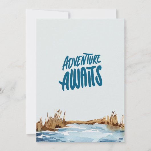 Invitation Voyage de camp Bachelorette week-end (Dos)