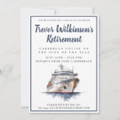 Invitation Voyage de croisière à la retraite vers les îles tr (Devant)