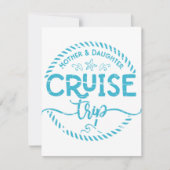 Invitation Voyage de croisière mère fille (Devant)