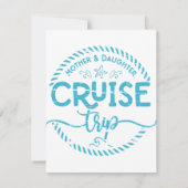 Invitation Voyage de croisière mère fille (Dos)