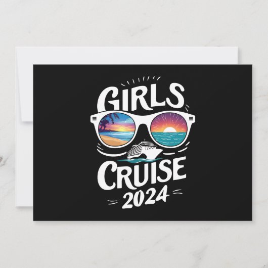 Invitation Voyage de croisière pour filles 2024 Amateurs de v (Devant)